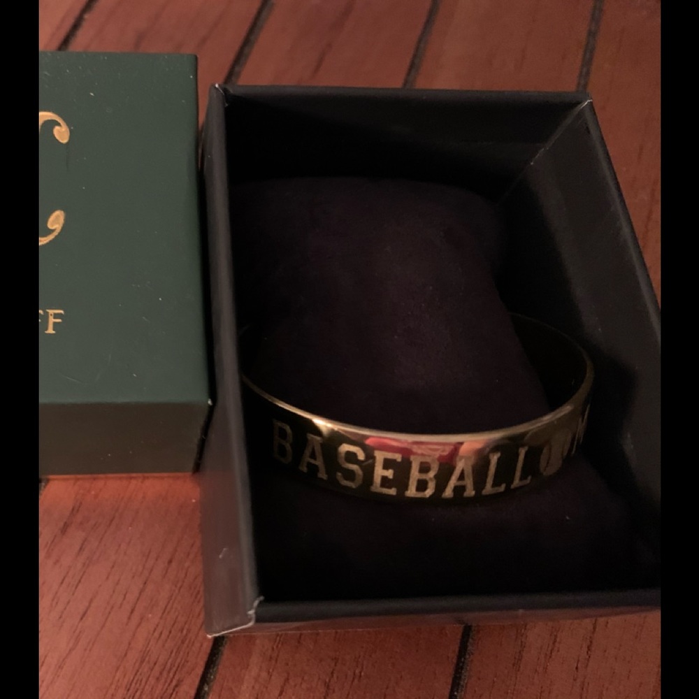 Rustic cuff baseball mom new in box bracelet